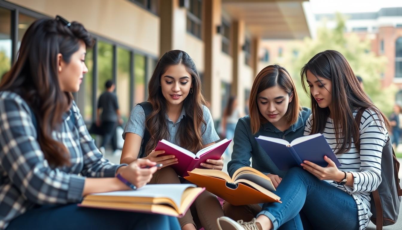 Student developing practical and academic skills