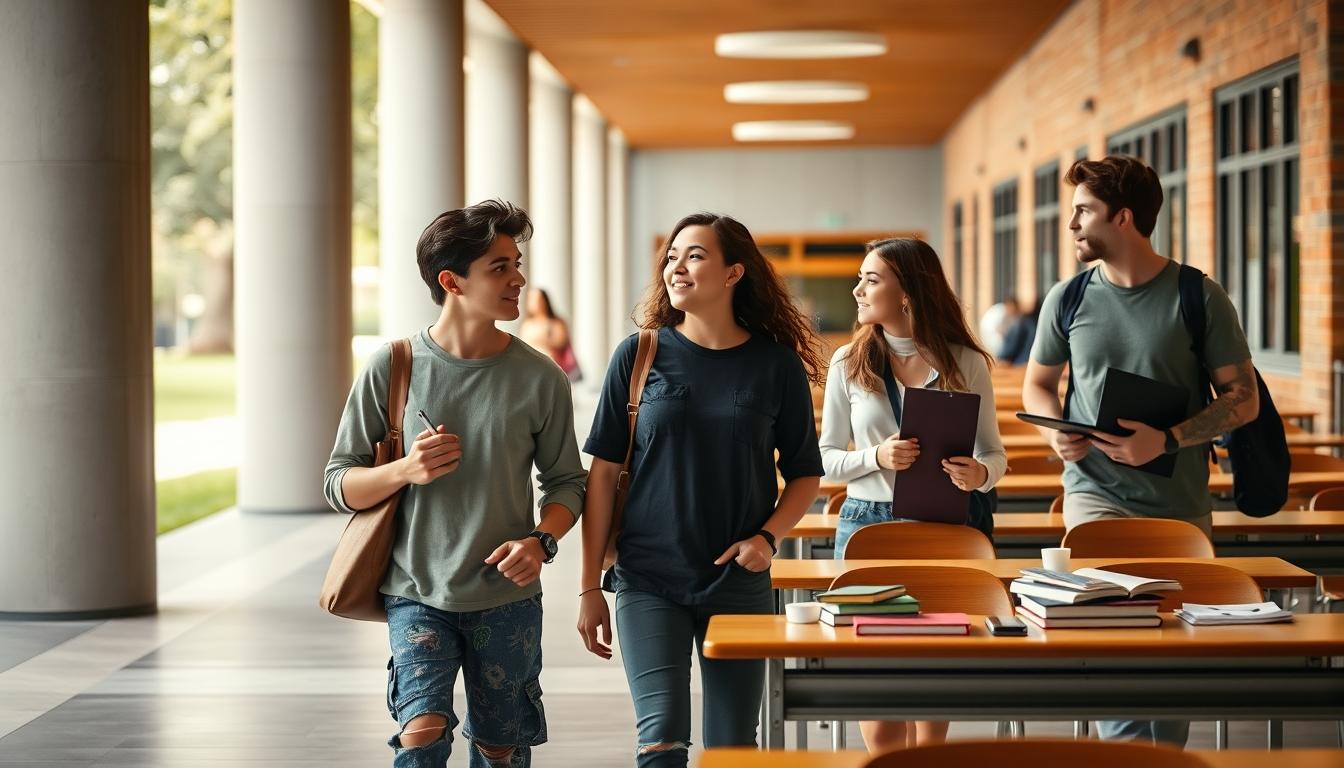 Student using online courses for flexible education